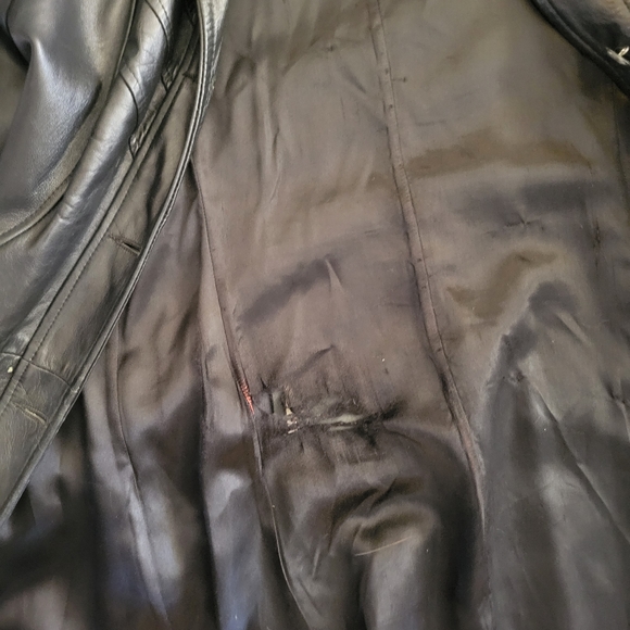 Marquis Vintage Leather Trenchcoat - Picture 3 of 4